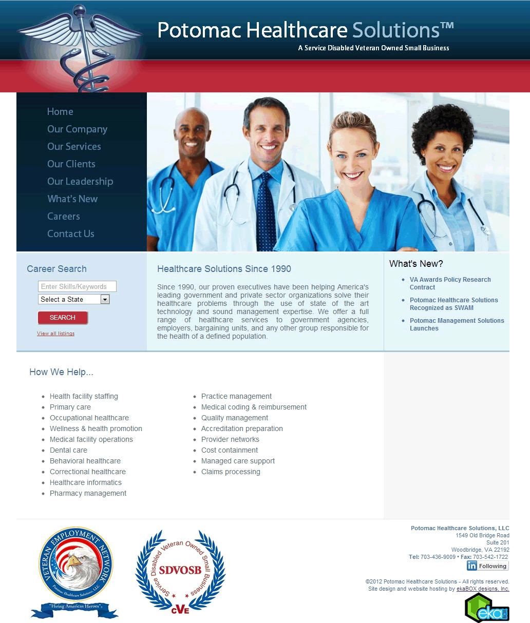 POTOMAC HEALTHCARE SOLUTIONS